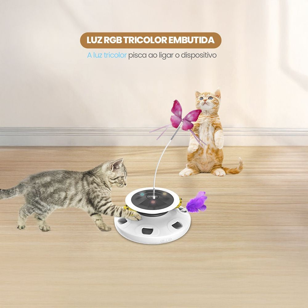 Brinquedo Inteligente com Pena para Gatos – Miauverso
