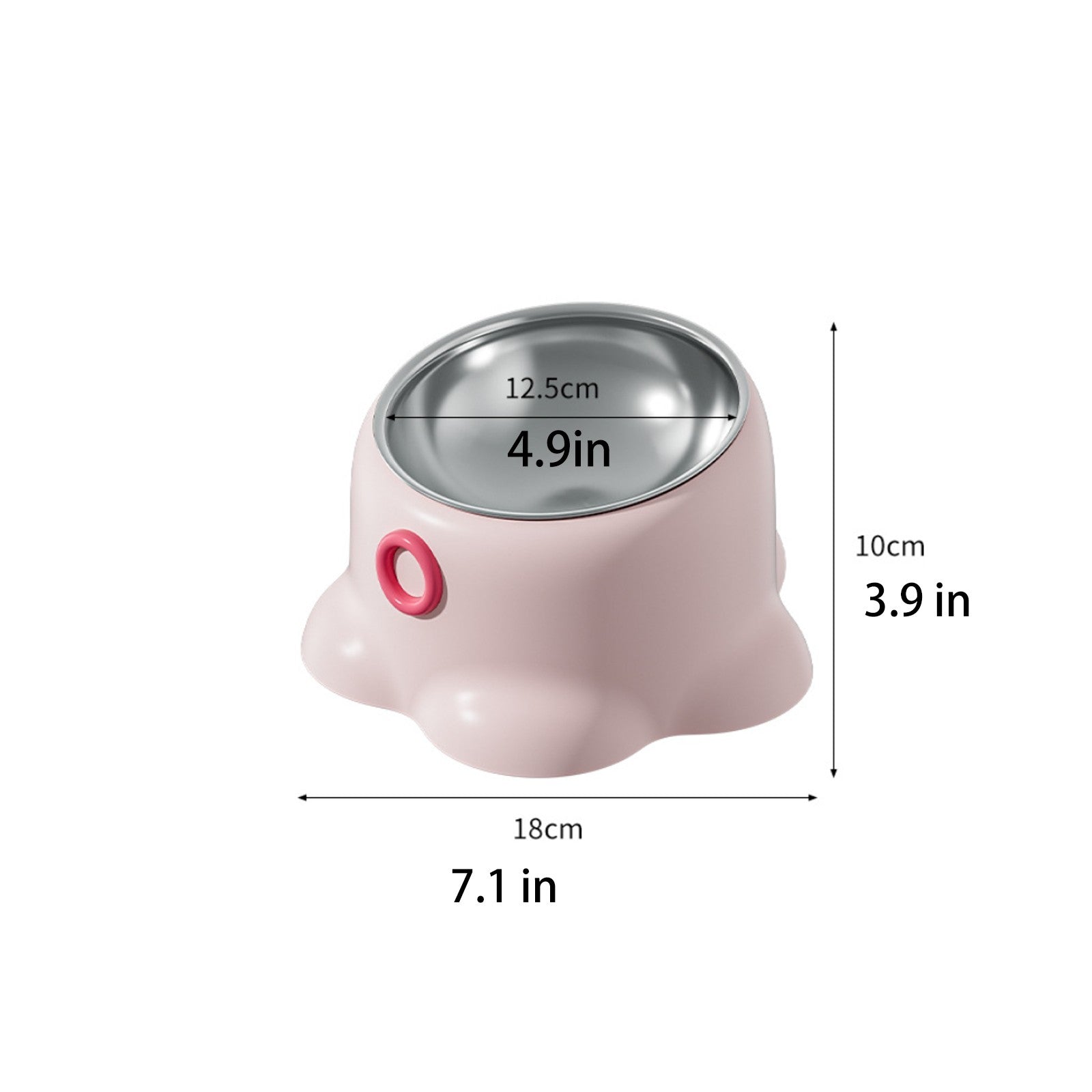 Tigela Macaron Polvo para Gatos e Animais de Estimação - Miauverso