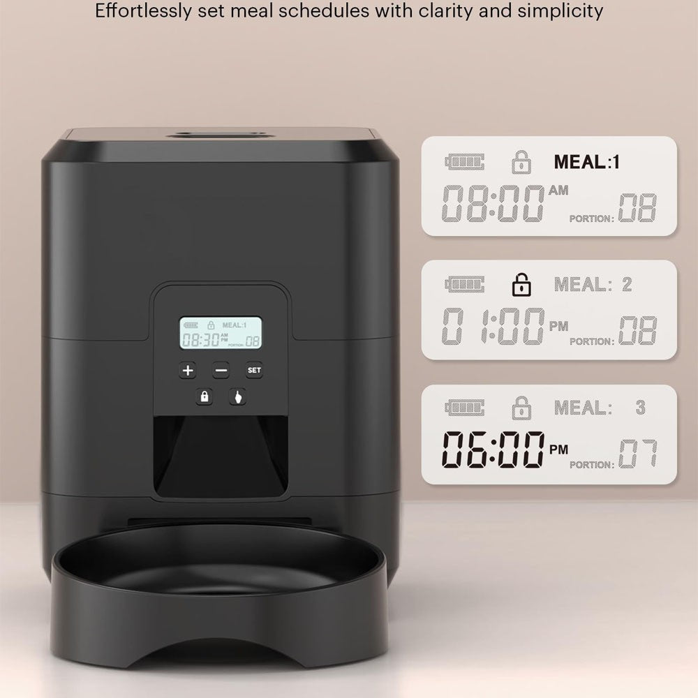 Alimentador Automático com Timer e Display Digital para Gatos - Miauverso