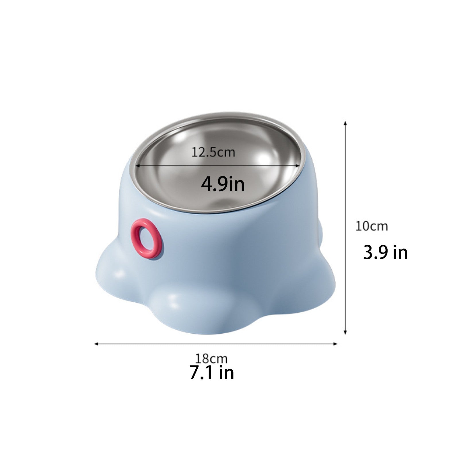 Tigela Macaron Polvo para Gatos e Animais de Estimação - Miauverso