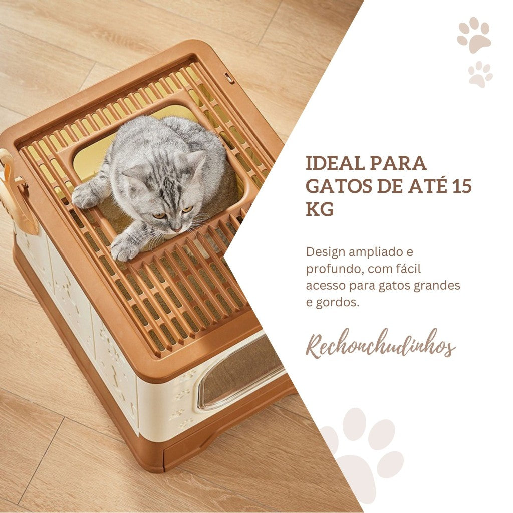 Banheiro Fechado Anti-odor para Gatos com Pá - Miauverso