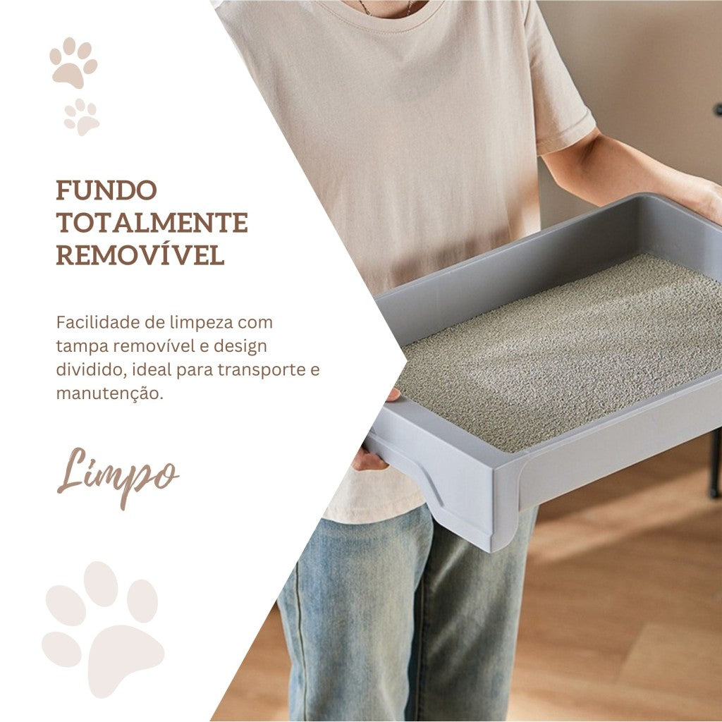 Banheiro Fechado Anti-odor para Gatos com Pá - Miauverso