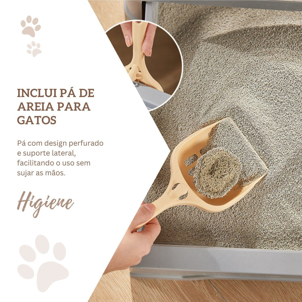 Banheiro Fechado Anti-odor para Gatos com Pá - Miauverso