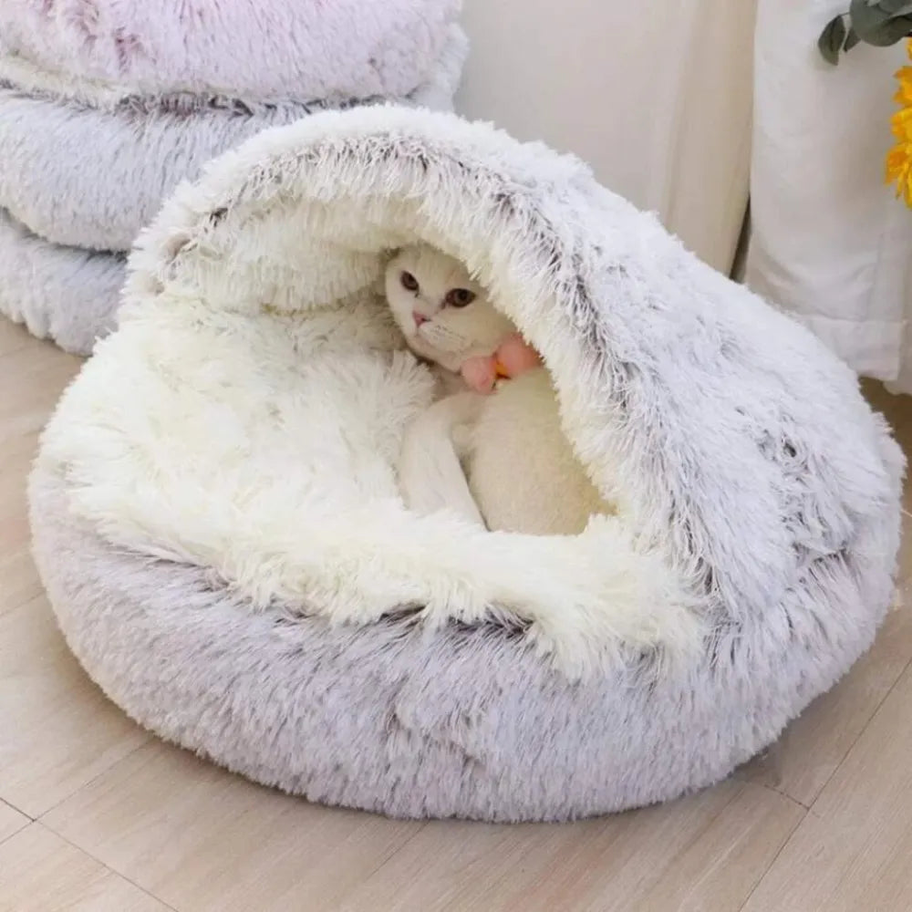 Cama-Ninho-de-Pelúcia-para-Gatos-Miauverso