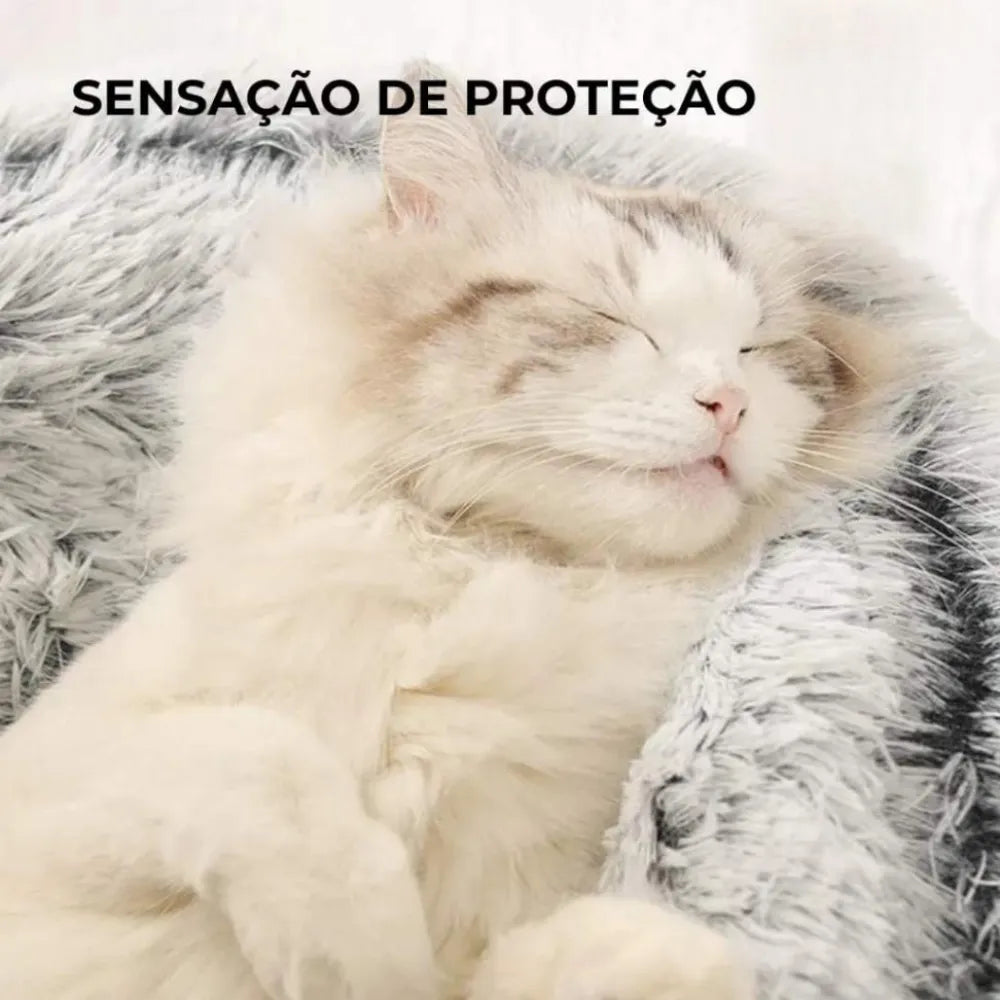 Cama-Ninho-de-Pelúcia-para-Gatos-Miauverso
