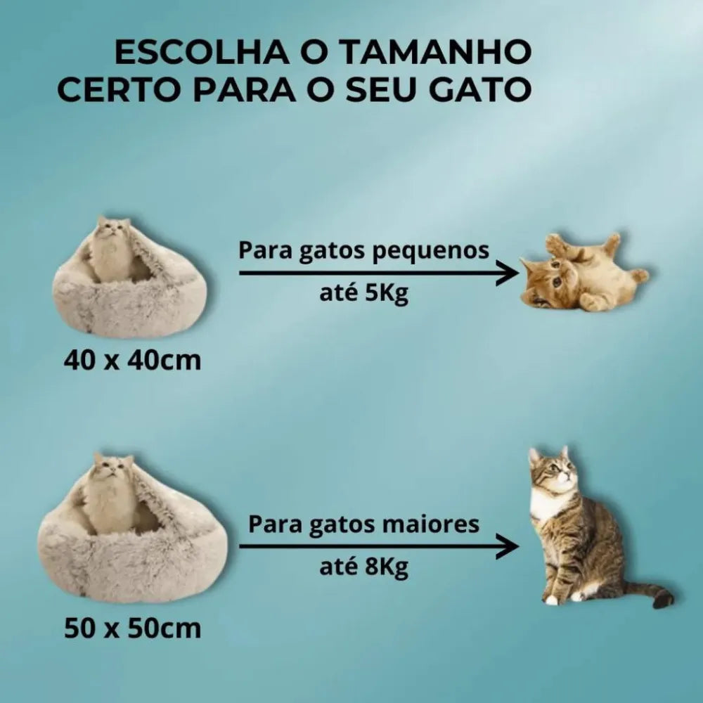 Cama-Ninho-de-Pelúcia-para-Gatos-Miauverso