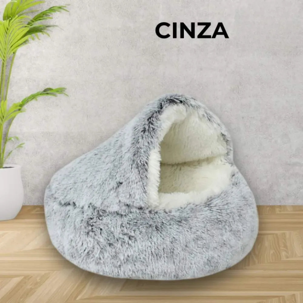 Cama-Ninho-de-Pelúcia-para-Gatos-Miauverso