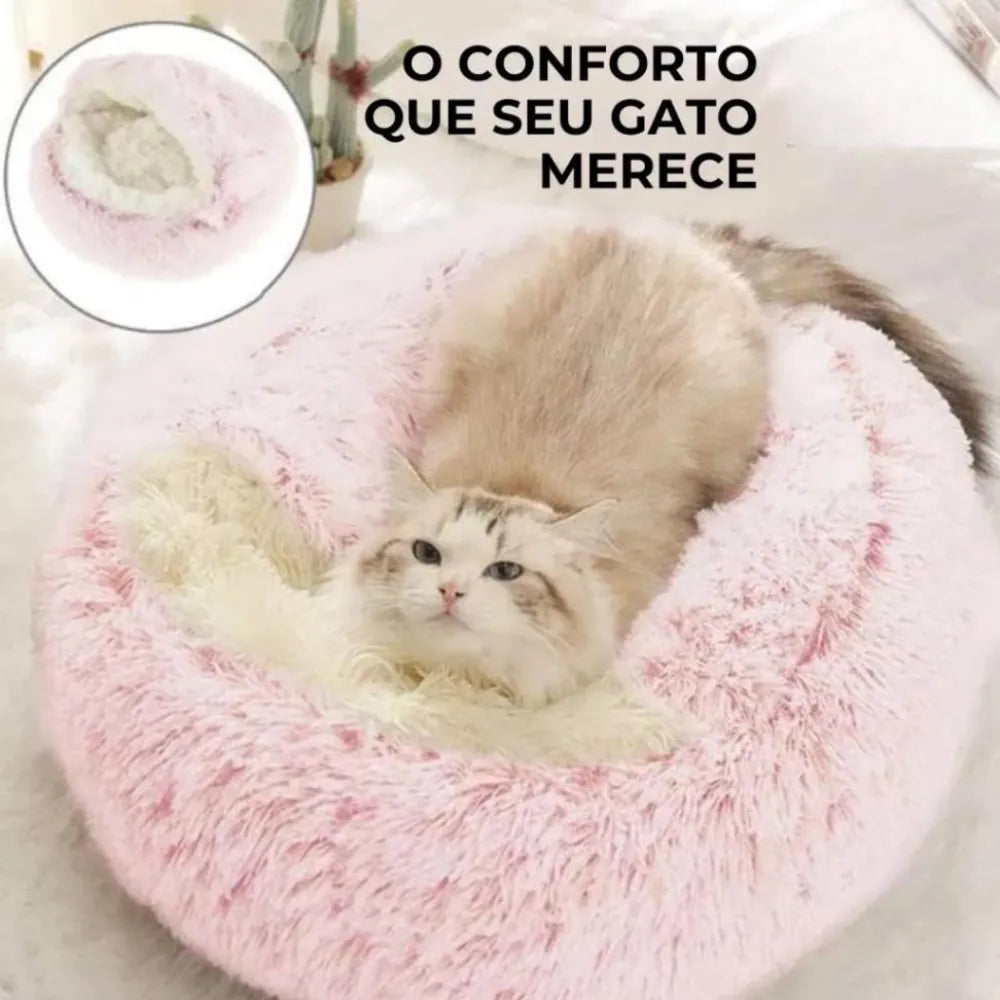 Cama-Ninho-de-Pelúcia-para-Gatos-Miauverso
