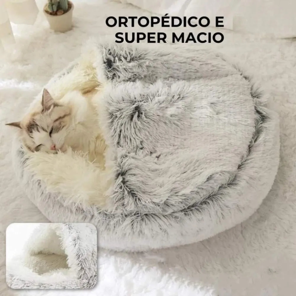 Cama-Ninho-de-Pelúcia-para-Gatos-Miauverso