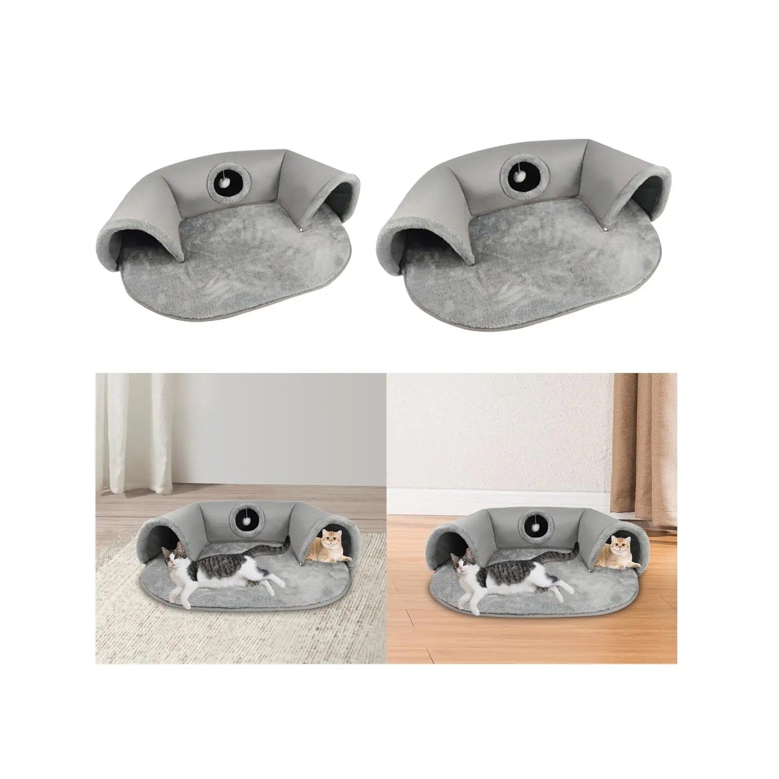 Cama Macia de Velo Coral para Gatos - Miauverso