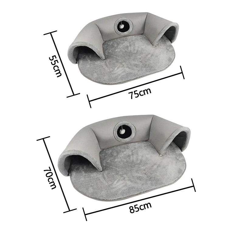 Cama Macia de Velo Coral para Gatos - Miauverso