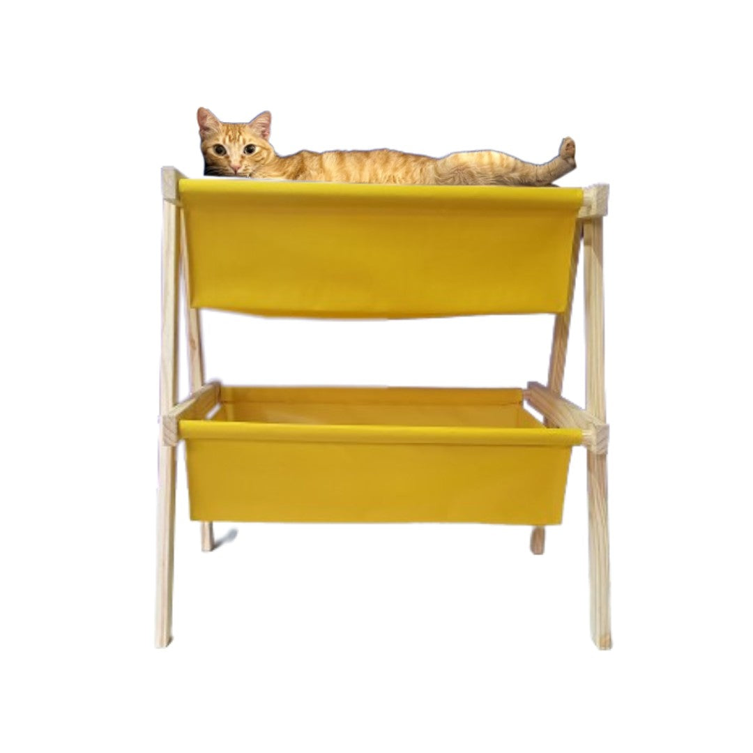 Cama Organibox em Madeira Pinus - Miauverso