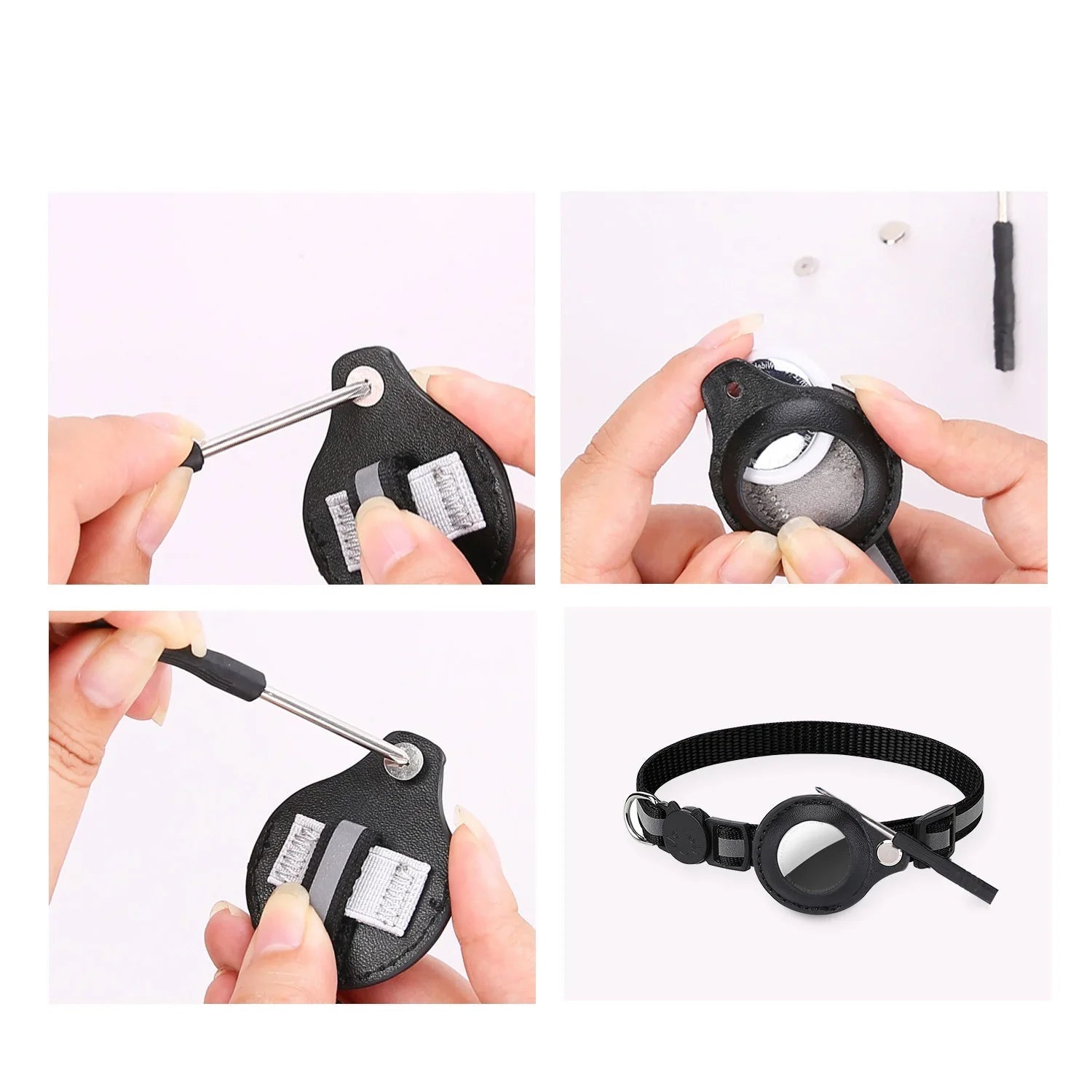 Coleira-para-Gatos-com-Suporte-para-AirTag-Miauverso