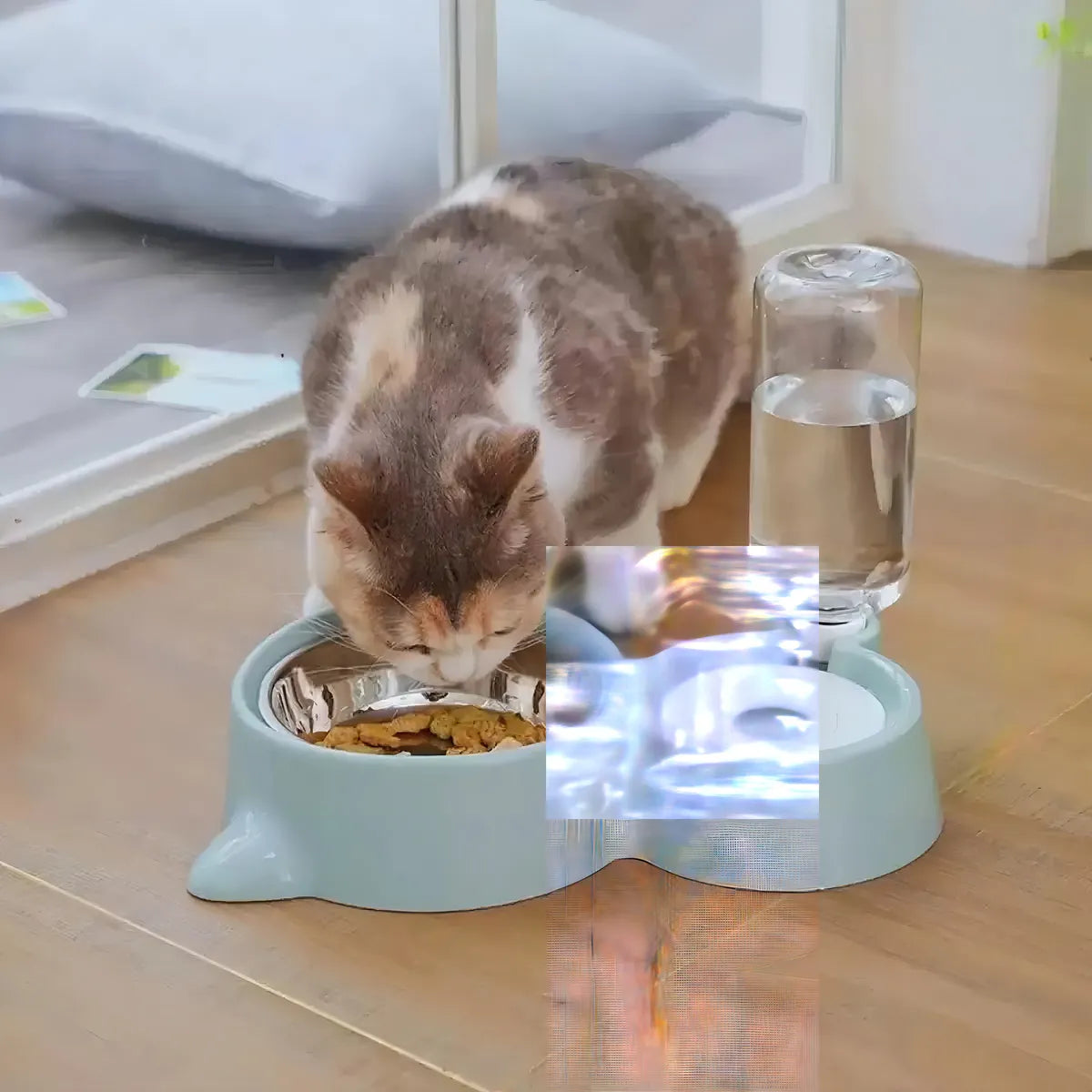 Comedouro com Bebedouro Automático 2 em 1 - Miauverso