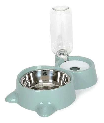 Comedouro com Bebedouro Automático 2 em 1 - Miauverso