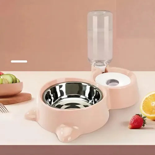 Comedouro com Bebedouro Automático 2 em 1 - Miauverso