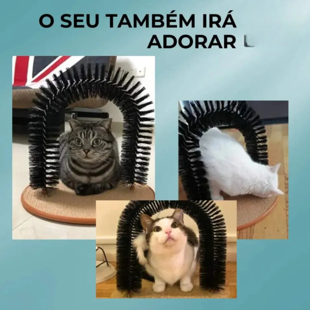 Escova-Arranhador-em-Arco-para-Gatos-Miauverso