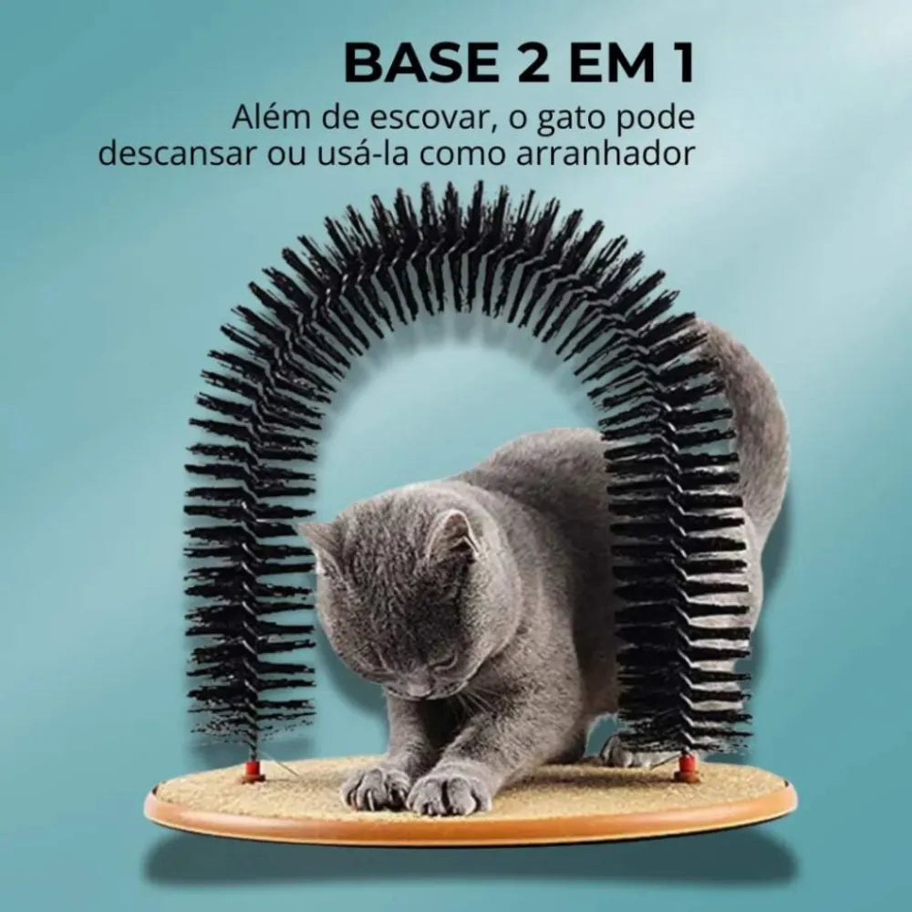 Escova-Arranhador-em-Arco-para-Gatos-Miauverso