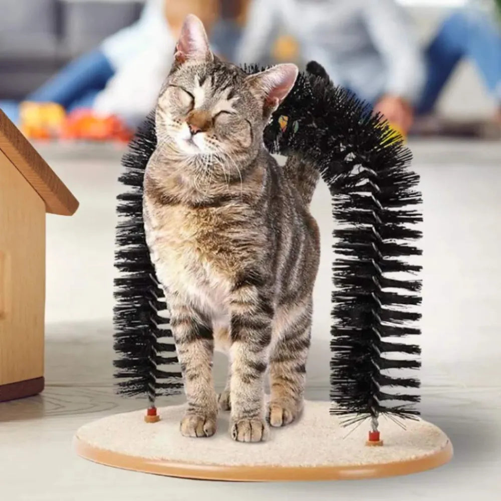 Escova-Arranhador-em-Arco-para-Gatos-Miauverso