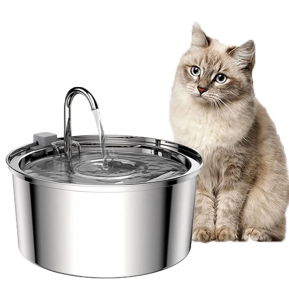 Fonte-de-Água-Inteligente-em-Aço-Inox-para-Gatos-Miauverso
