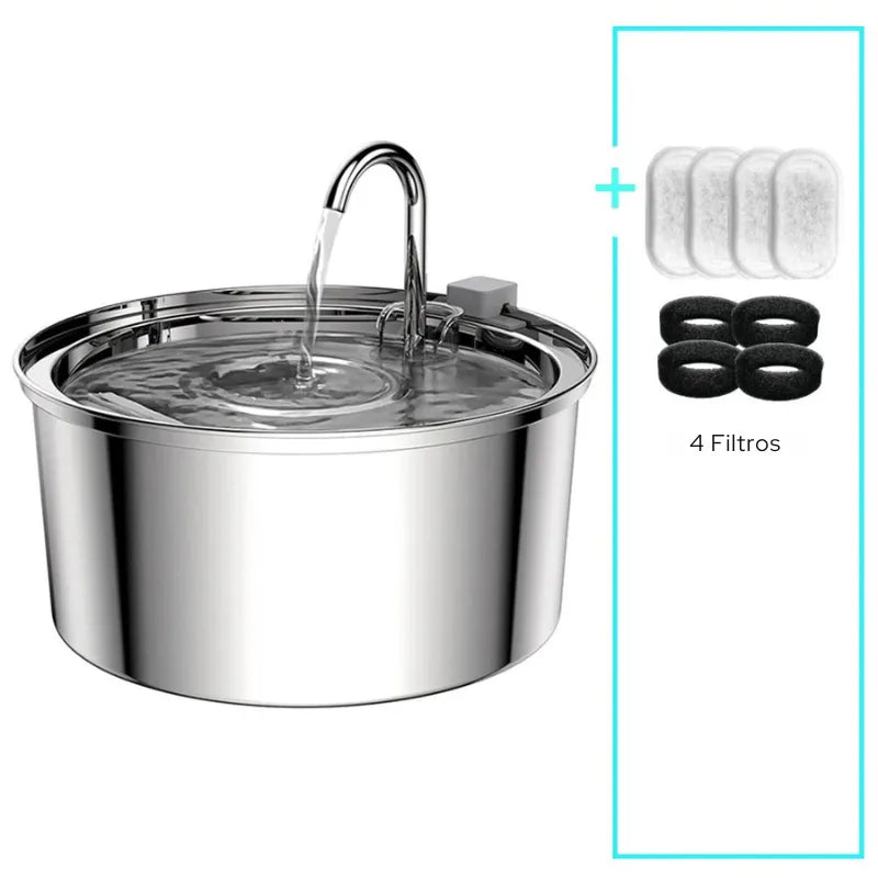 Fonte-de-Água-Inteligente-em-Aço-Inox-para-Gatos-Miauverso