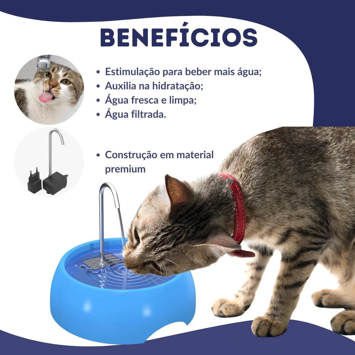 Fonte Bebedouro Elétrica 600ml para Gatos – Miauverso
