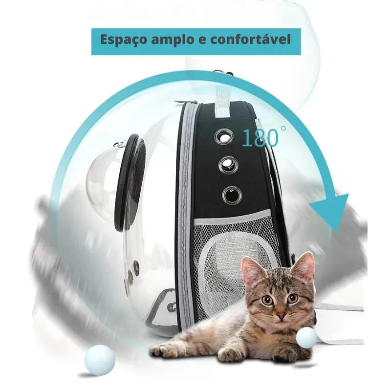 Mochila-Espacial-para-Gatos-com-Visor-Transparente-Miauverso