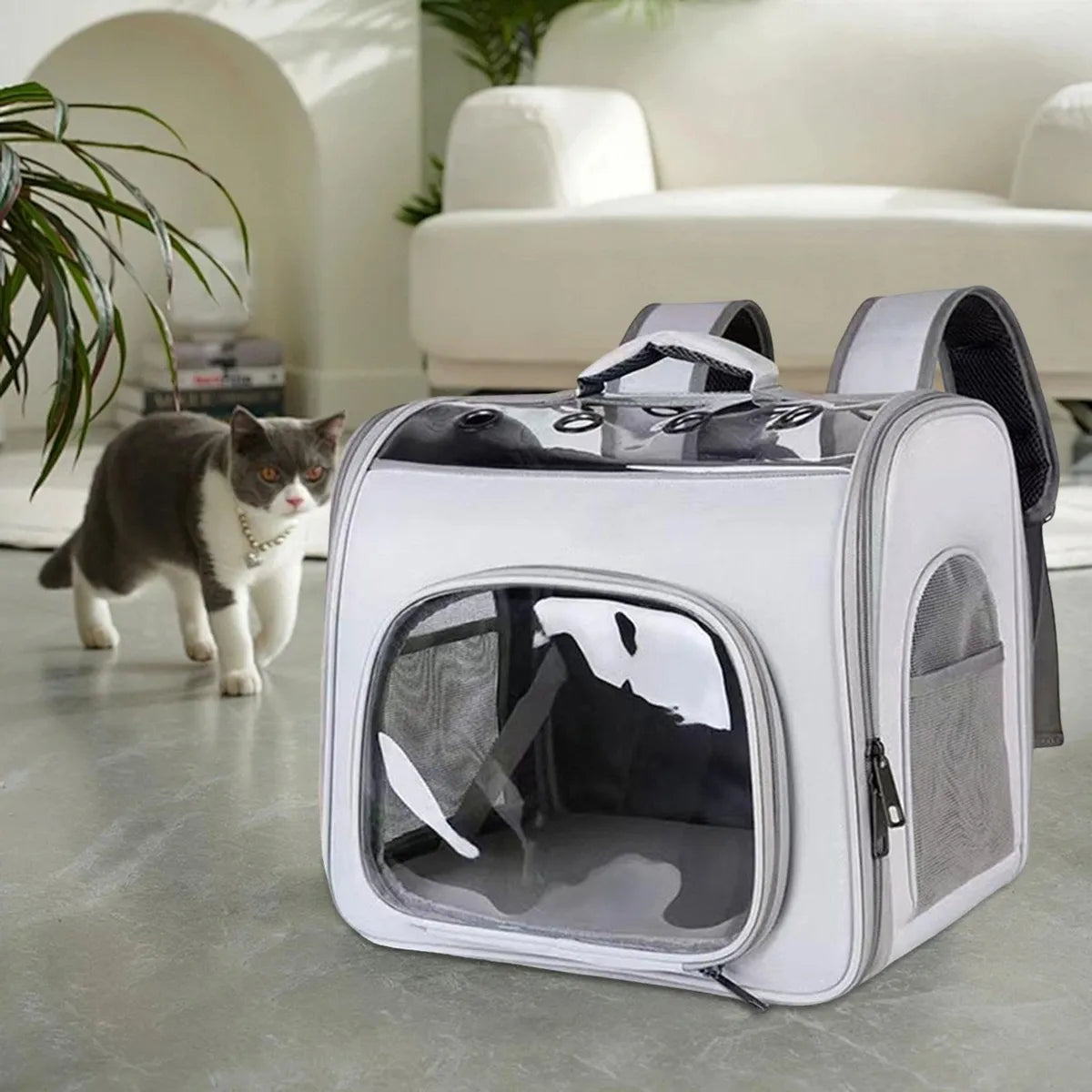 Mochila Luxo para Transporte de Gatos - Miauverso