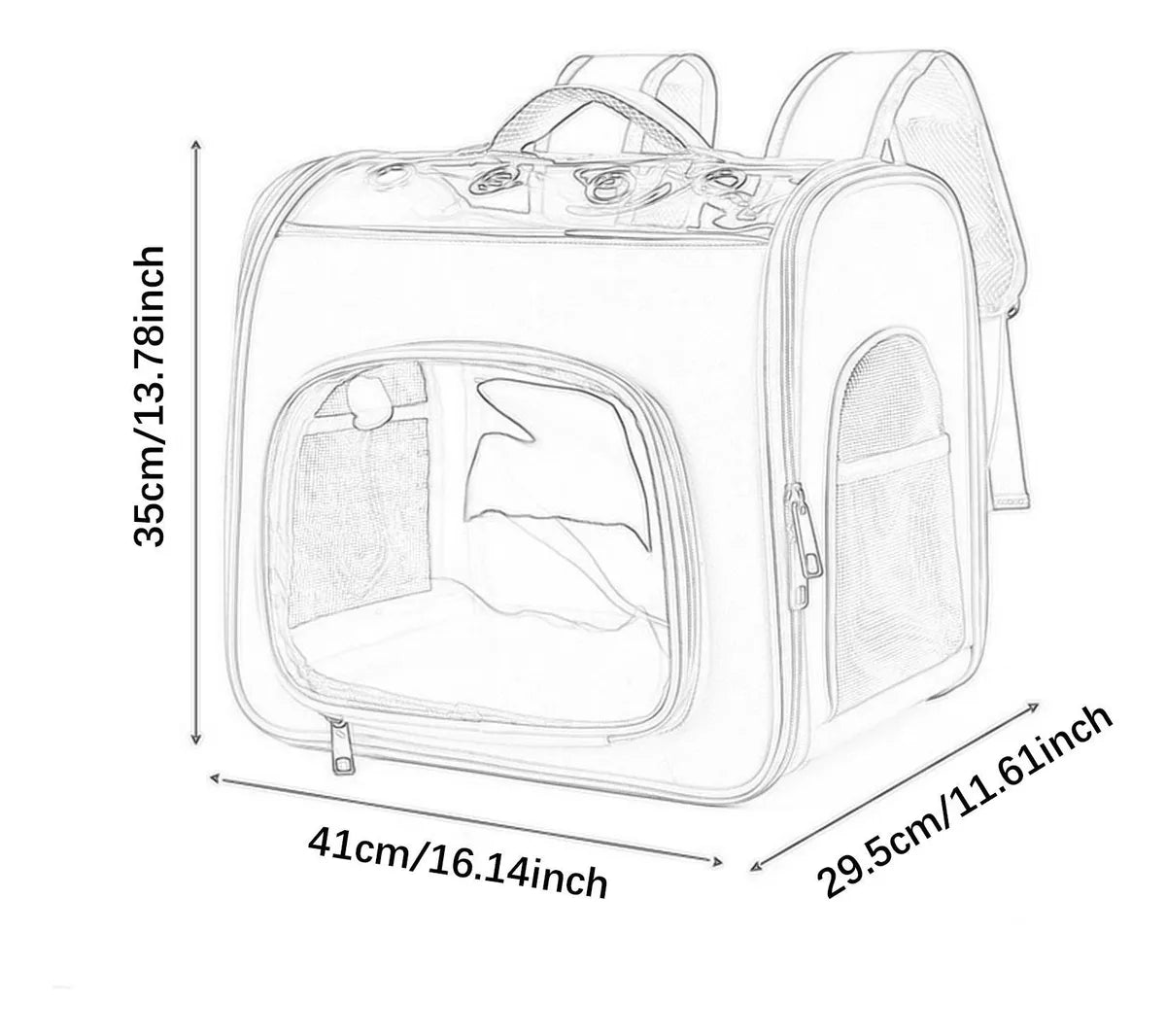 Mochila Luxo para Transporte de Gatos - Miauverso