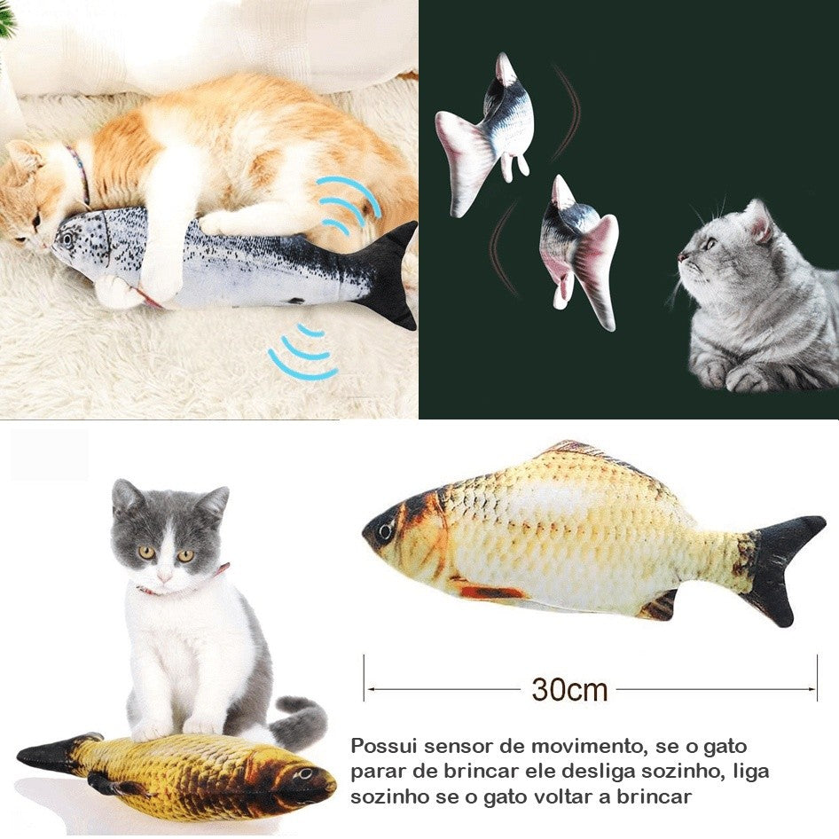 Peixe Brinquedo Elétrico com Movimento - Miauverso