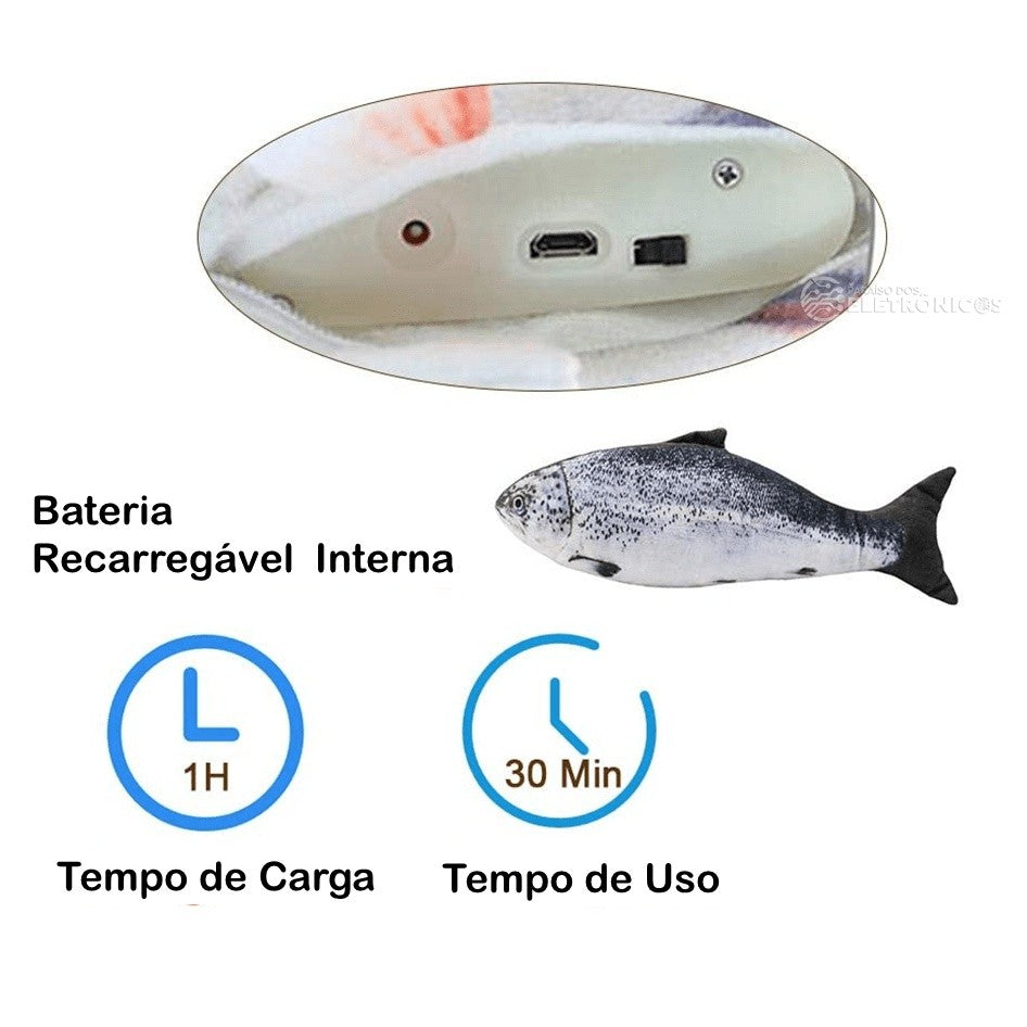 Peixe Brinquedo Elétrico com Movimento - Miauverso