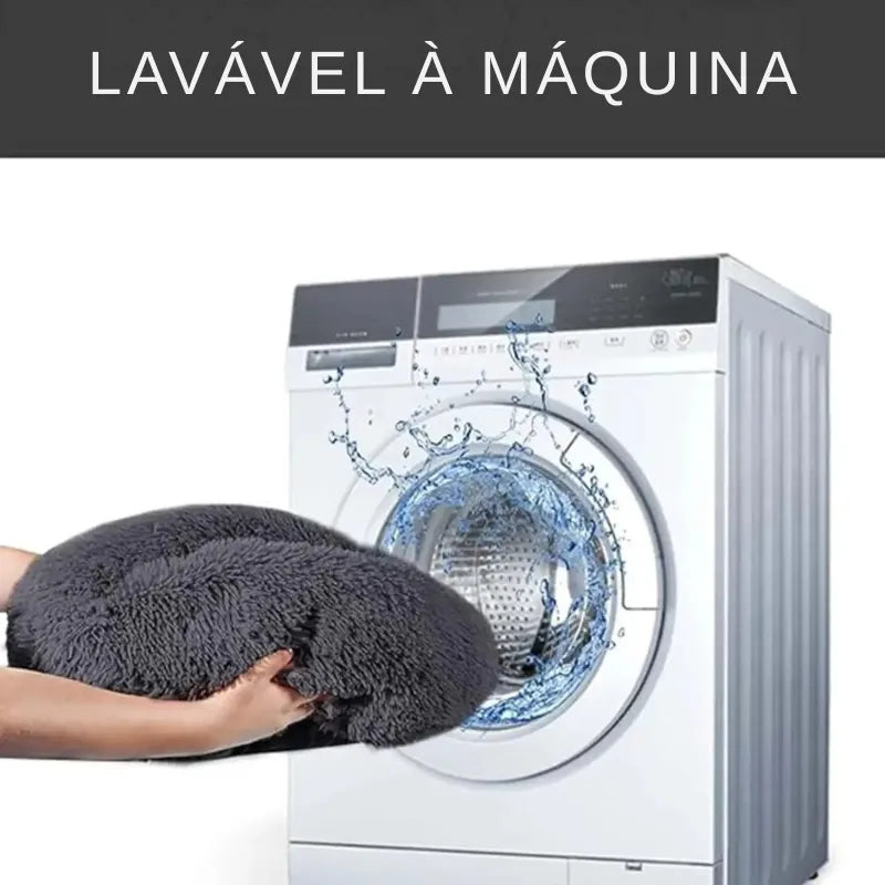 Cama Redonda de Pelúcia para Gatos - Miauverso