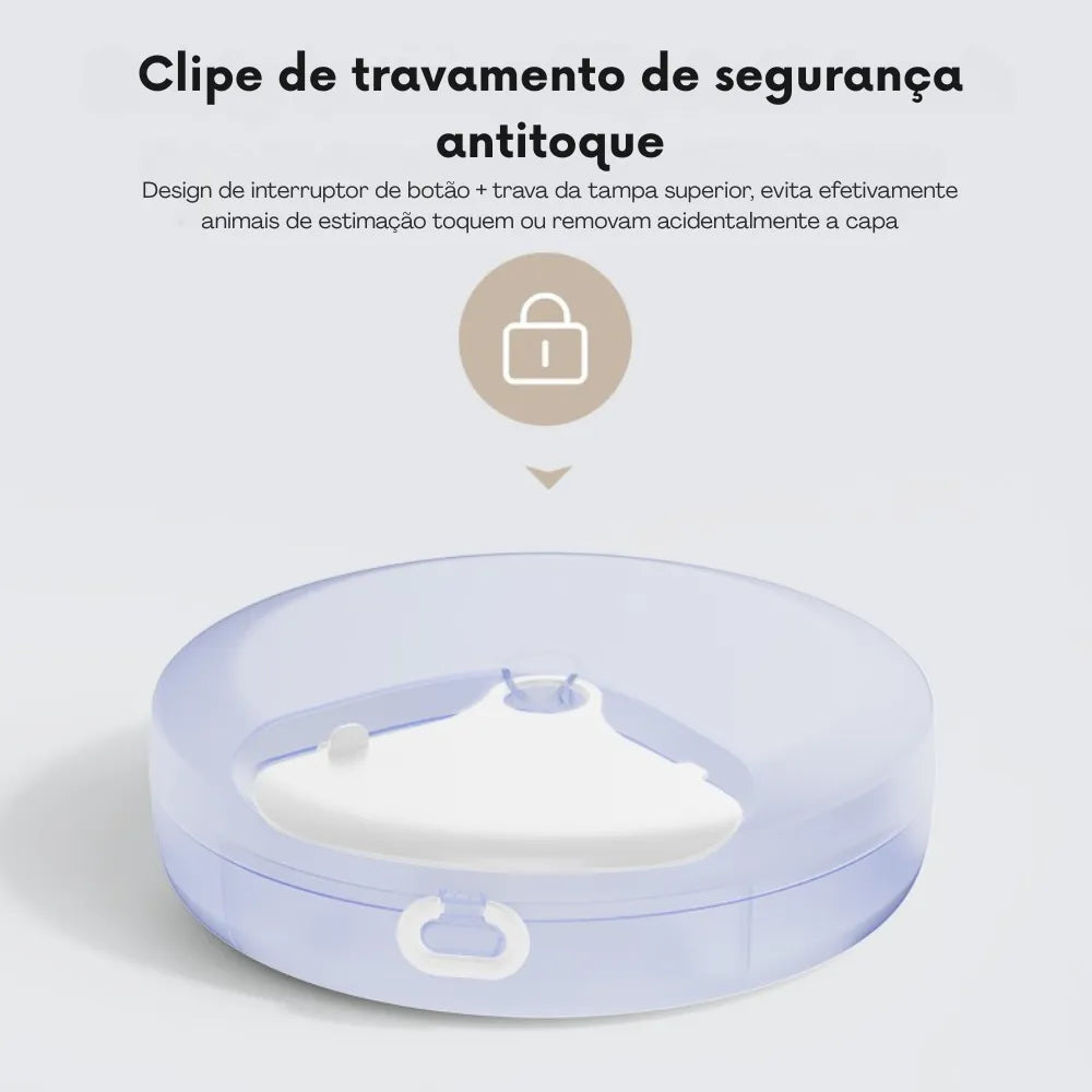 Alimentador Automático com 4 Refeições, Compartimento Refrigerado e Painel Touch - Miauverso