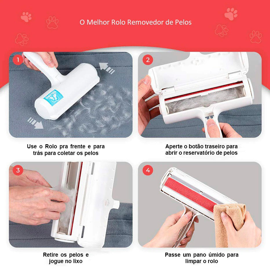 Rolo Removedor de Pelos Portátil para Gatos – Miauverso