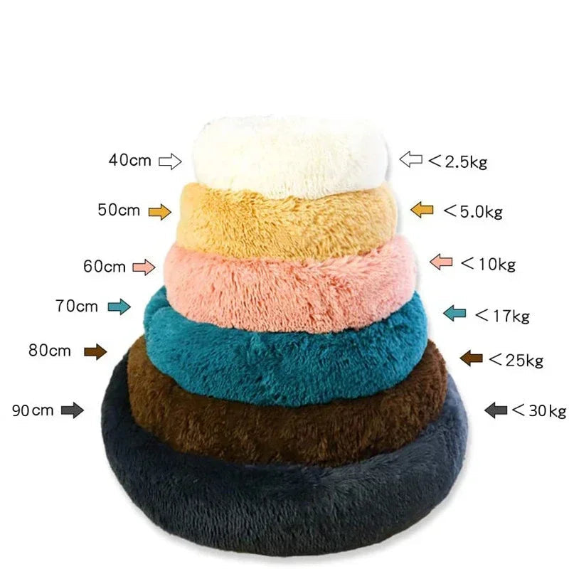 Cama Redonda de Pelúcia para Gatos - Miauverso