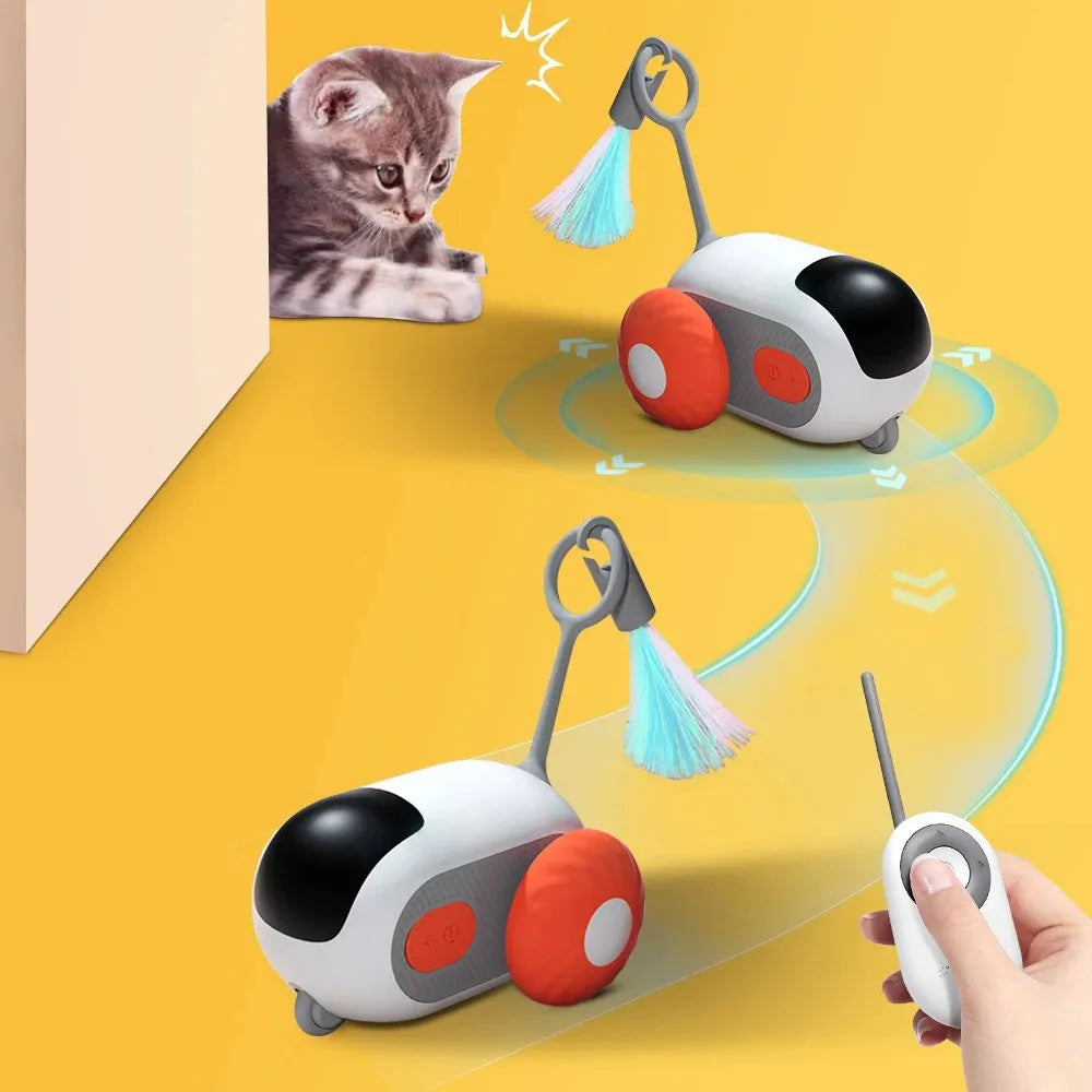 Brinquedo Inteligente com Movimento Automático e Controle Remoto para Gatos - Miauverso