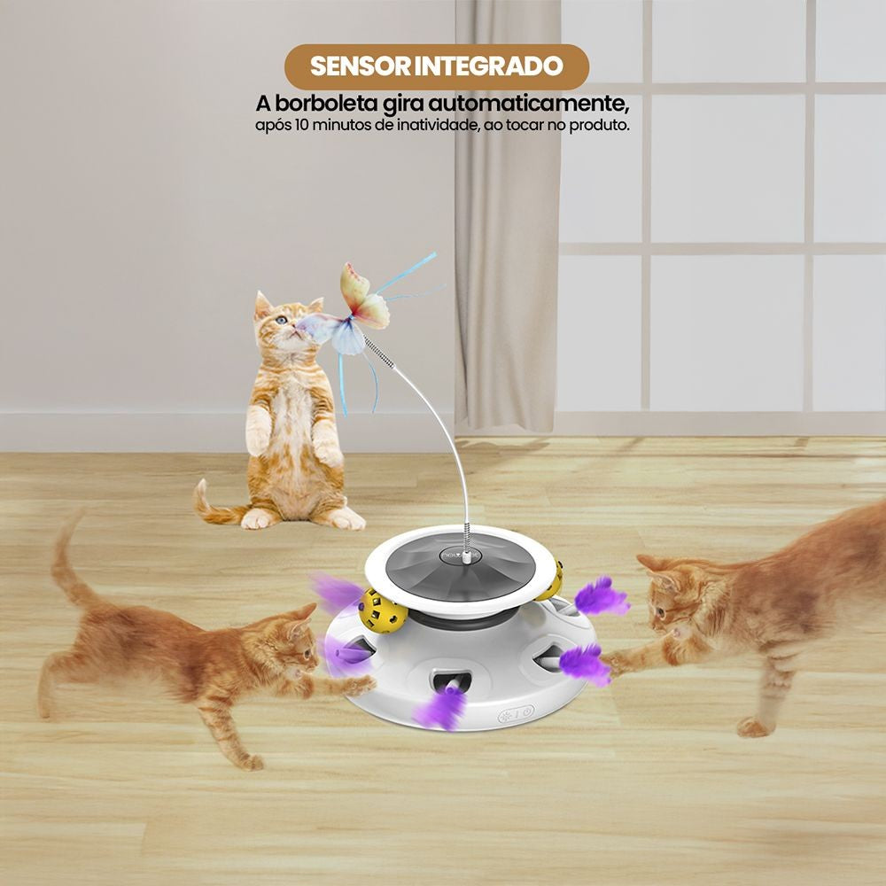 Brinquedo Inteligente com Pena para Gatos – Miauverso