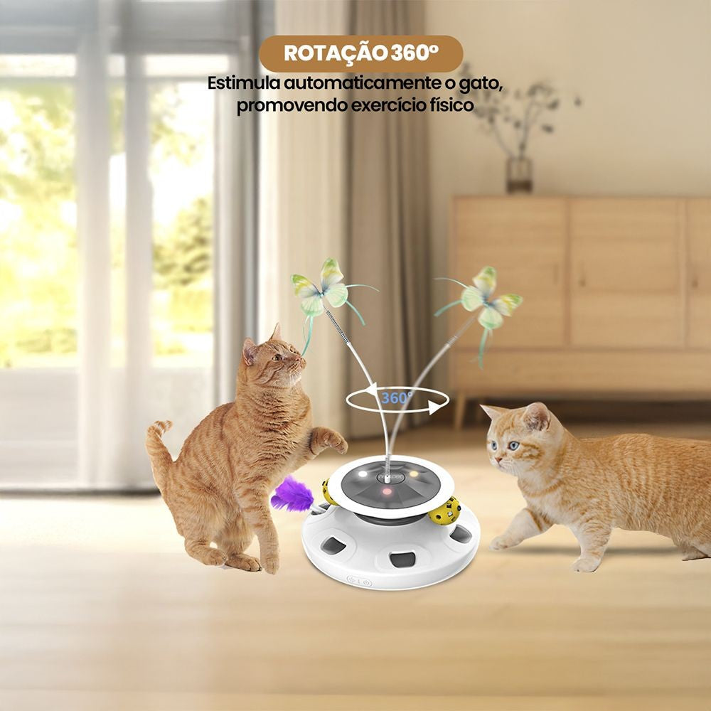 Brinquedo Inteligente com Pena para Gatos – Miauverso
