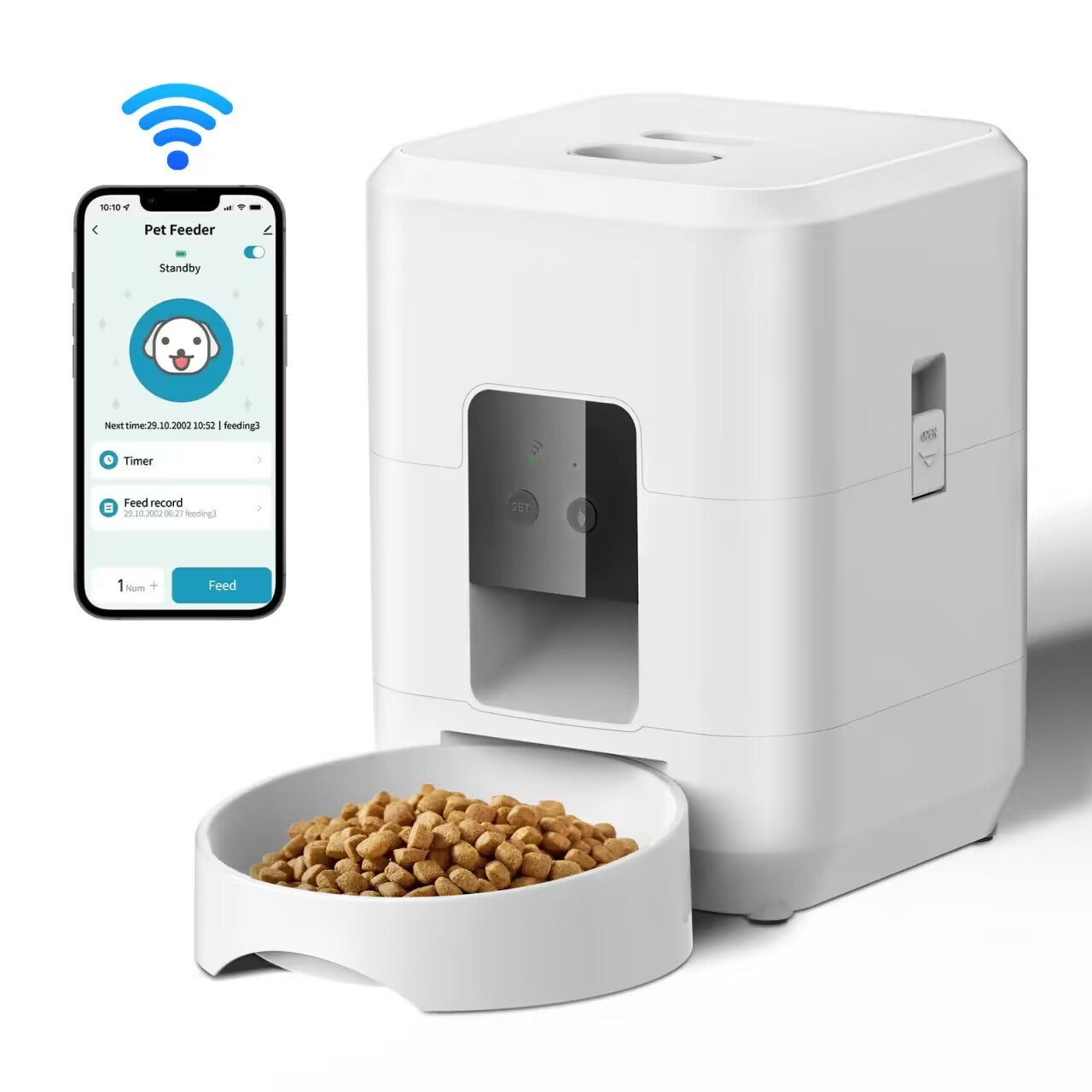 Alimentador Automático com Timer e Display Digital para Gatos - Miauverso