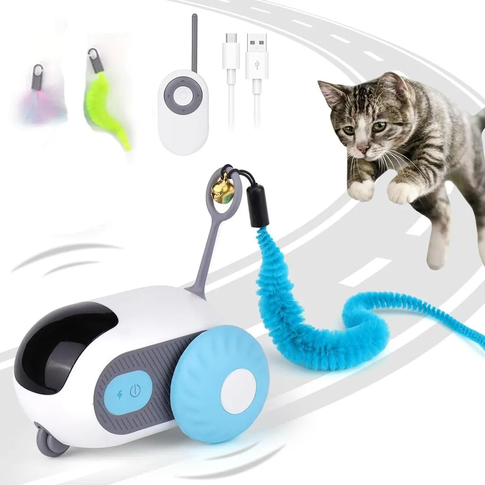 Brinquedo Inteligente com Movimento Automático e Controle Remoto para Gatos - Miauverso