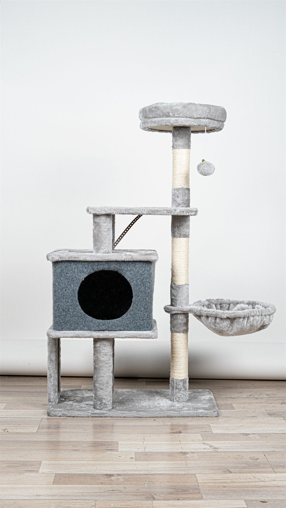 Árvore para Gatos 136cm com Rede e Postes de Sisal - Miauverso