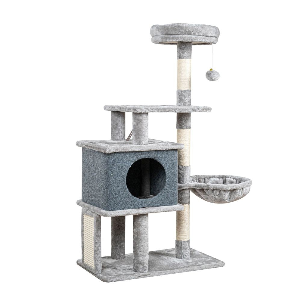 Árvore para Gatos 136cm com Rede e Postes de Sisal - Miauverso