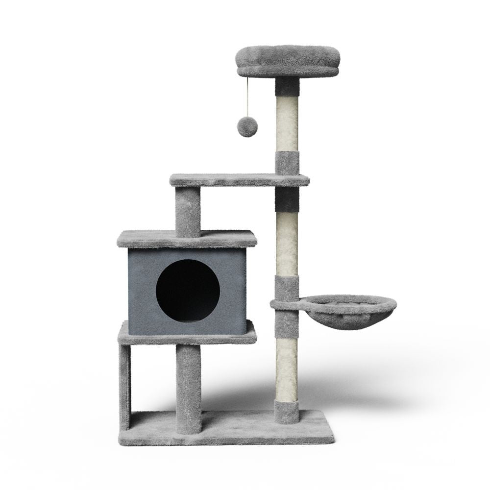 Árvore para Gatos 136cm com Rede e Postes de Sisal - Miauverso