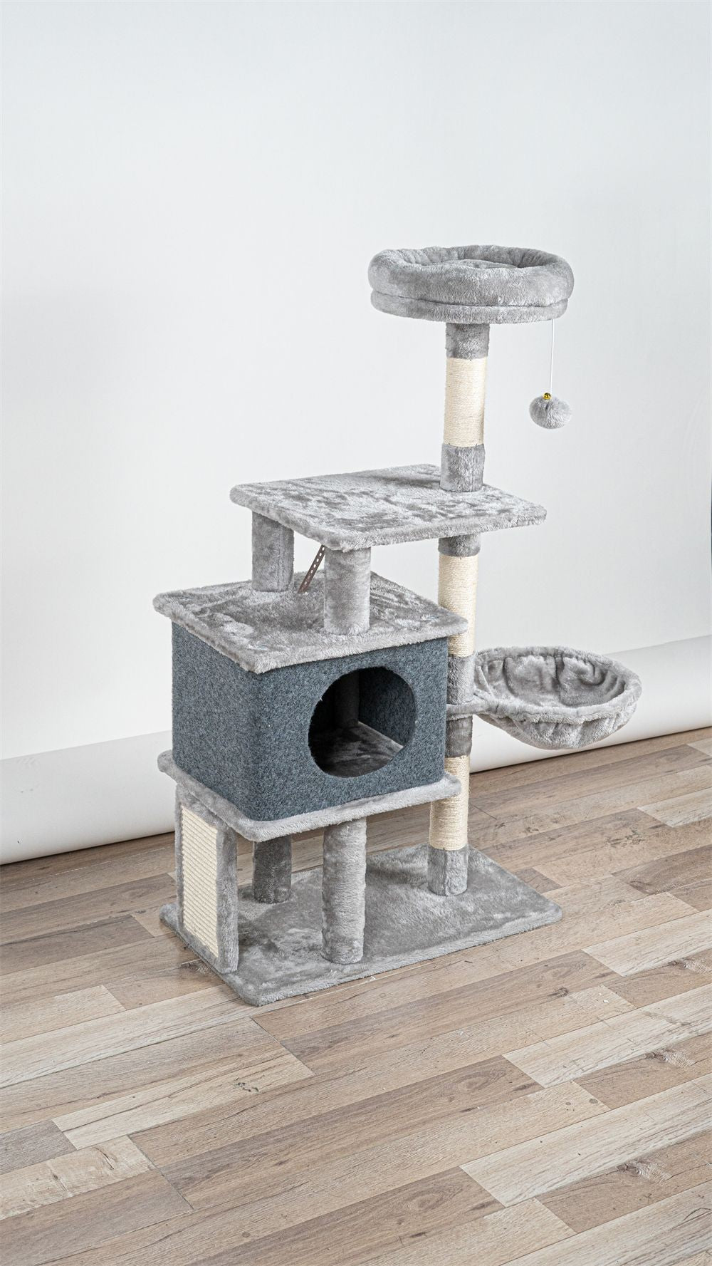 Árvore para Gatos 136cm com Rede e Postes de Sisal - Miauverso