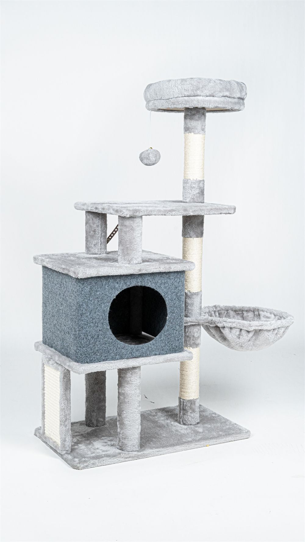 Árvore para Gatos 136cm com Rede e Postes de Sisal - Miauverso