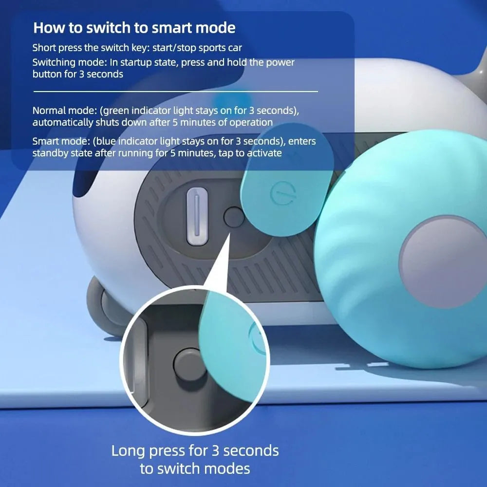 Brinquedo Inteligente com Movimento Automático e Controle Remoto para Gatos - Miauverso