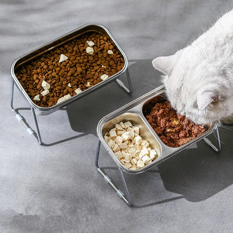 Tigela Ortopédica Inox 45° - Miauverso