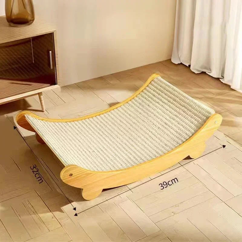 Arranhador de Madeira-com-Cama-para-Gatos-Miauverso