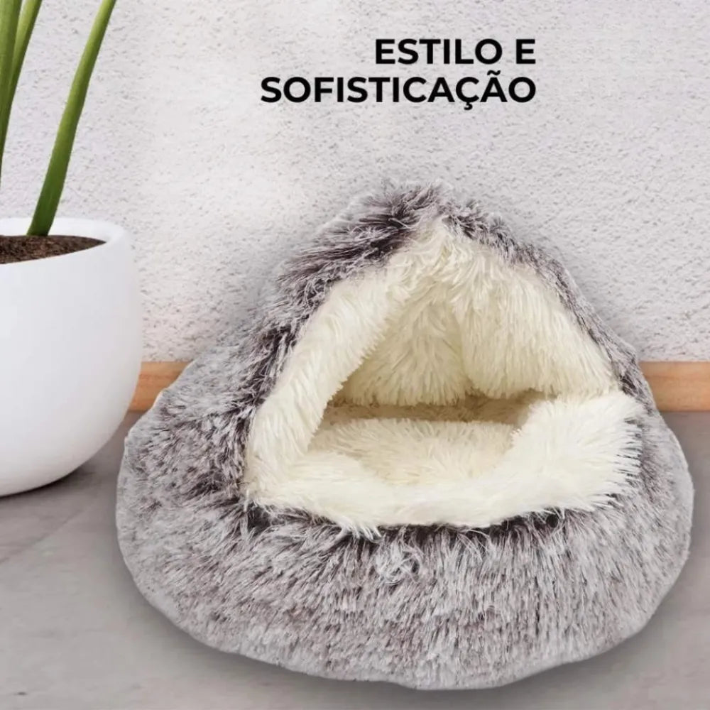 Cama-Ninho-de-Pelúcia-para-Gatos-Miauverso
