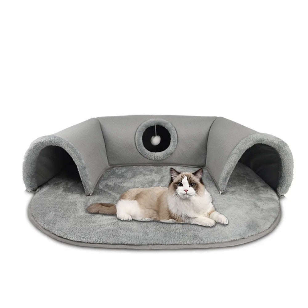 Cama Macia de Velo Coral para Gatos - Miauverso